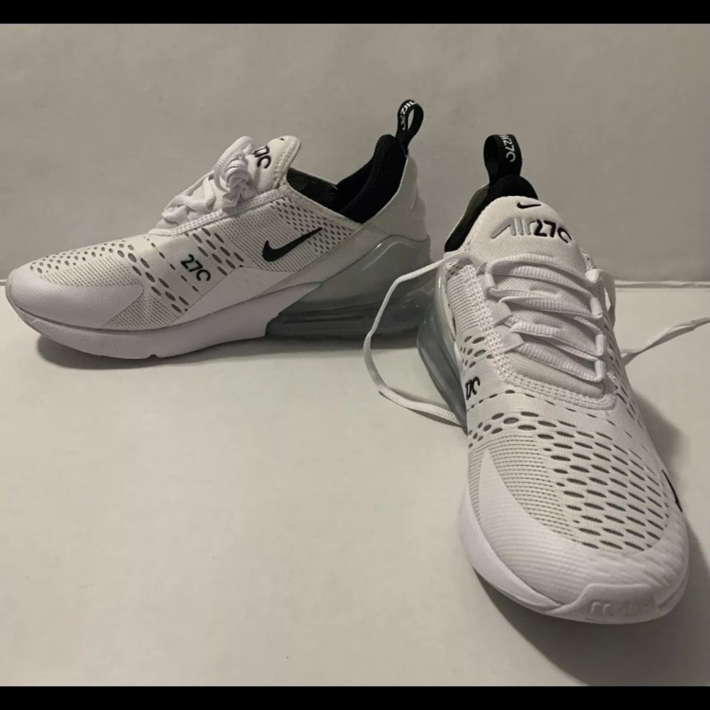 Nike Air Max 270 White and Black Sneakers